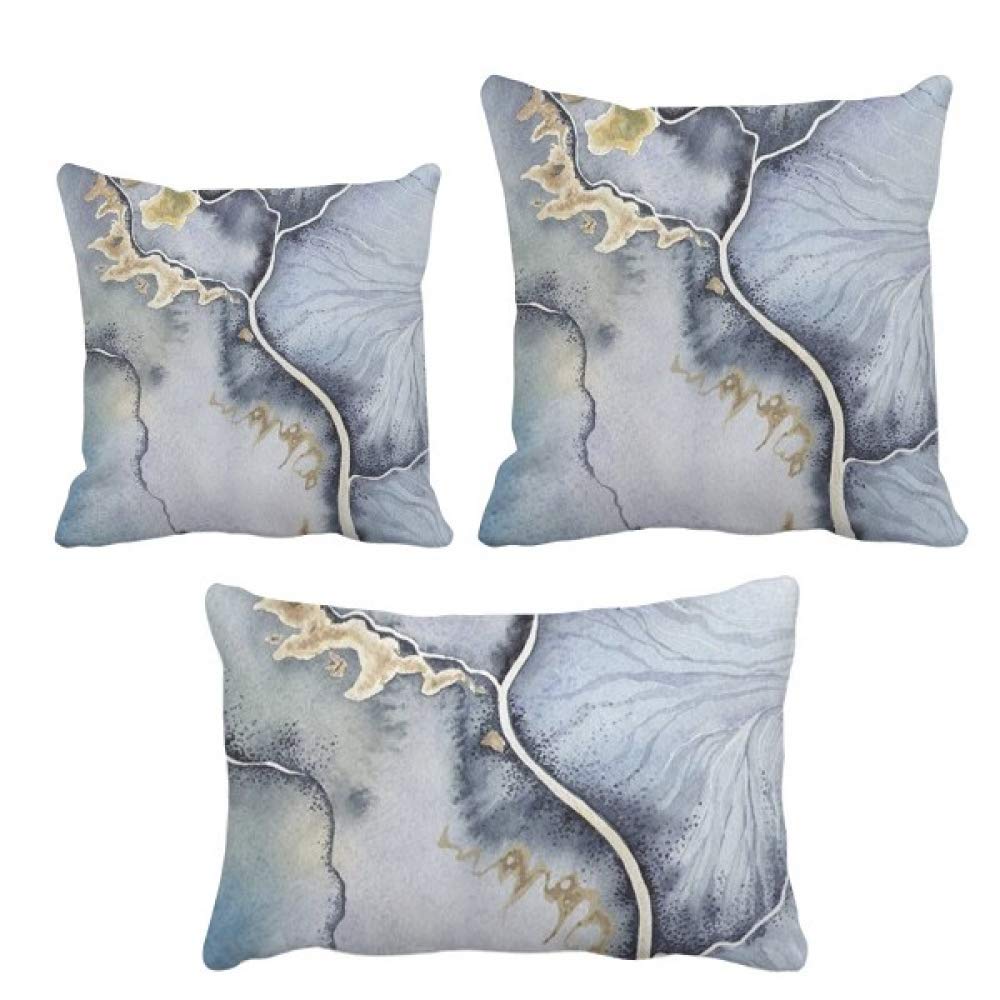 Coussin aquarelle abstraite avec insert pour decoration canape salon