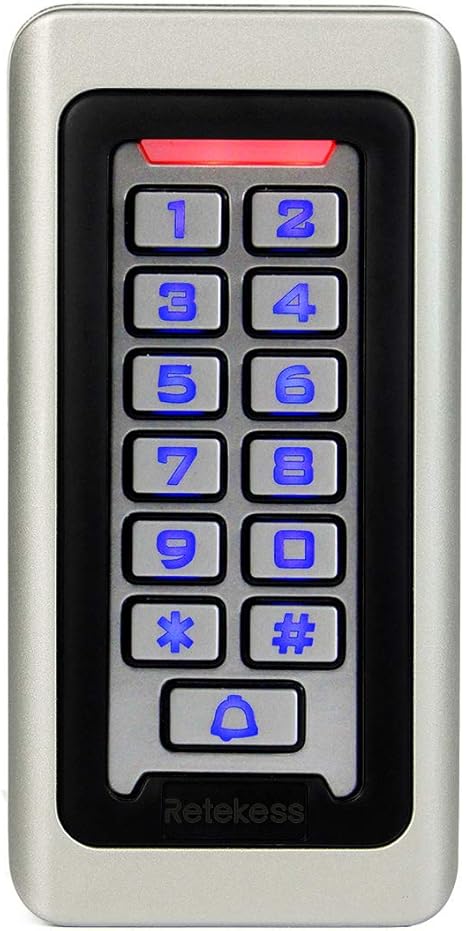 Retekess T-AC03 Security Access Control Keypad,RFID Keypad,Door Access Control,Stand-Alone Keypad,2000 Users,Wiegand 26-bit,Support Proximity RFID Card