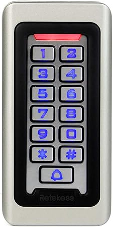 Retekess T-AC03 Security Access Control Keypad,RFID Keypad,Door Access Control,Stand-Alone Keypad,2000 Users,Wiegand 26-bit,Support Proximity RFID Card