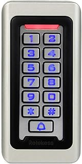 Retekess T-AC03 Security Access Control Keypad,RFID Keypad,Door Access Control,Stand-Alone Keypad,2000 Users,Wiegand 26-bit,Support Proximity RFID Card