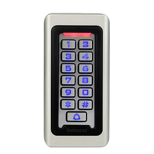 Retekess T-AC03 Security Access Control Keypad, RFID Keypad | for Garage,Shop,Home,Warehouse, Stand-Alone, 2000 Users, Wiegand 26-bit, Support Proximity RFID Card