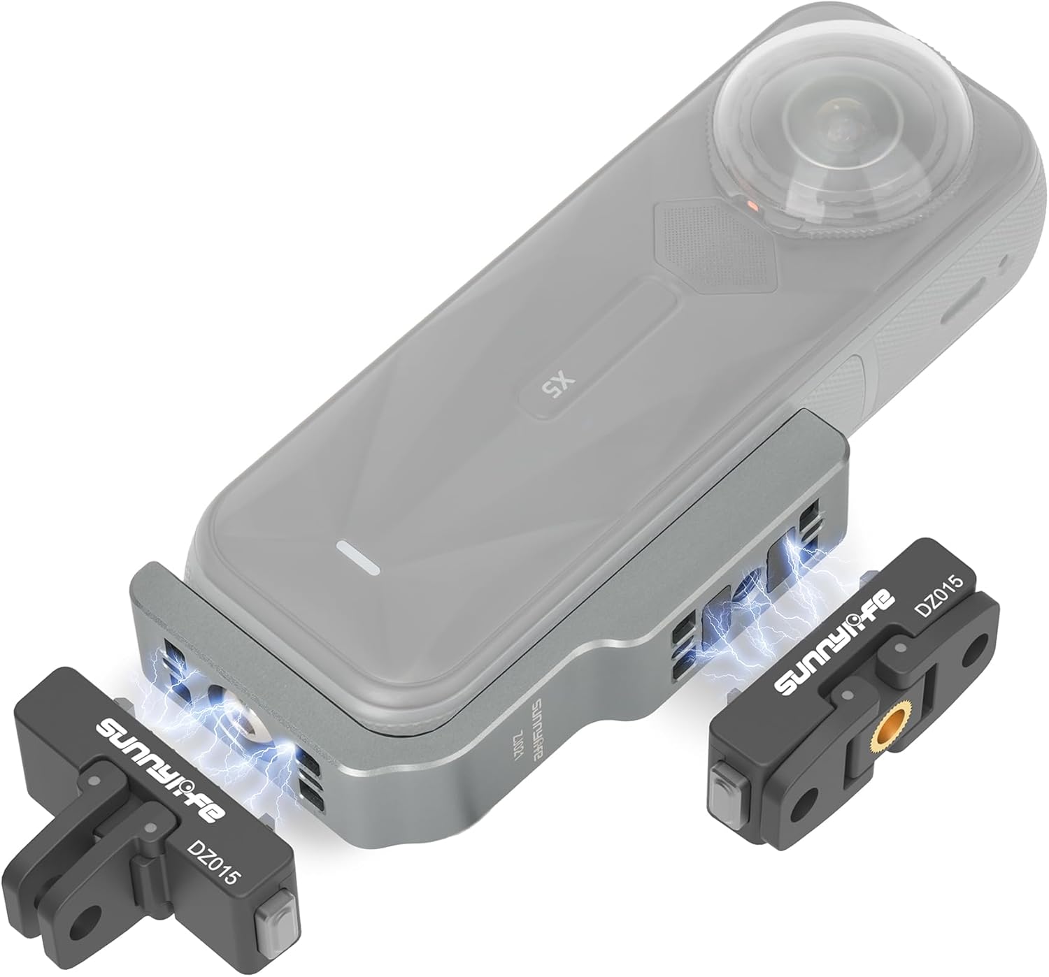 L-Type Vertical-Horizontal Shooting Mount with Magnetic Adapter Accessories for Insta360 X5 X4 Quick Release(L-Type Mount + Magnetic Adapter*1)