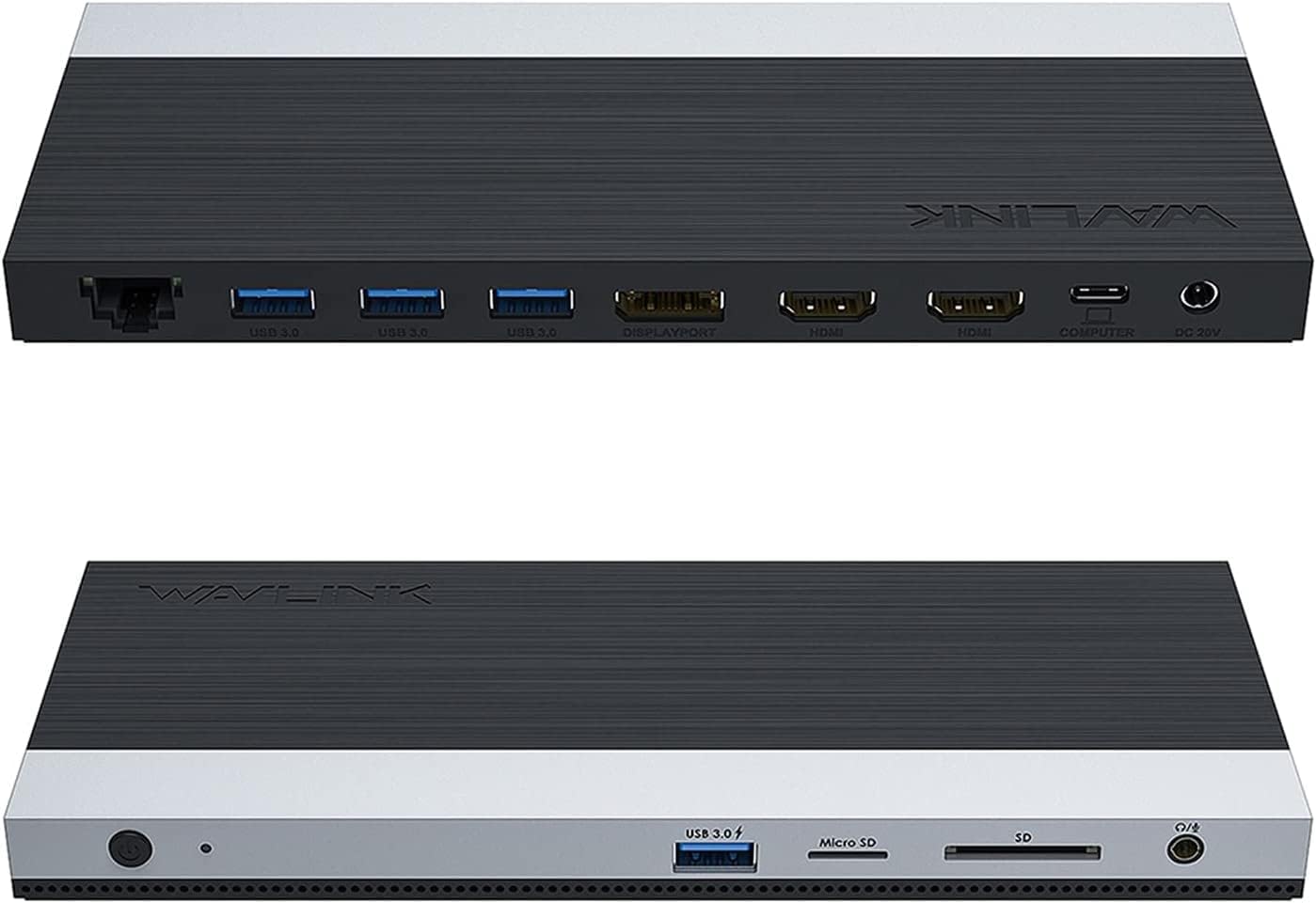 WAVLINK 4K USB C Docking Station Triple Display 2 HDMI + 1 Displayport with 100W Power, LAN, 4 USB 3.0, SD Card Reader, Audio, for Dell XPS 13/15,MacBook Pro, Lenovo Yoga,etc-2023 Upgrade Version