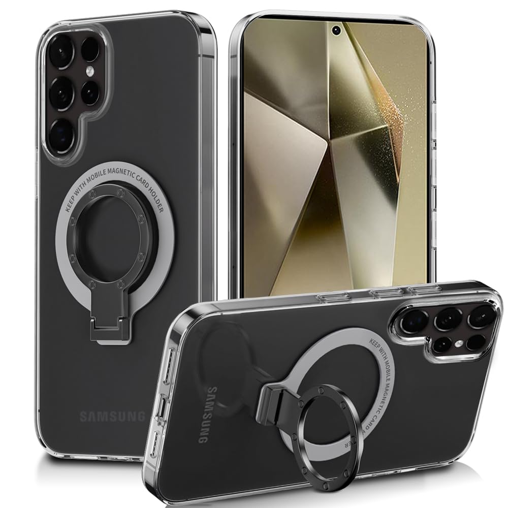 Amazon.co.jp: Galaxy S25 Ultra ケース 透明 リング付き