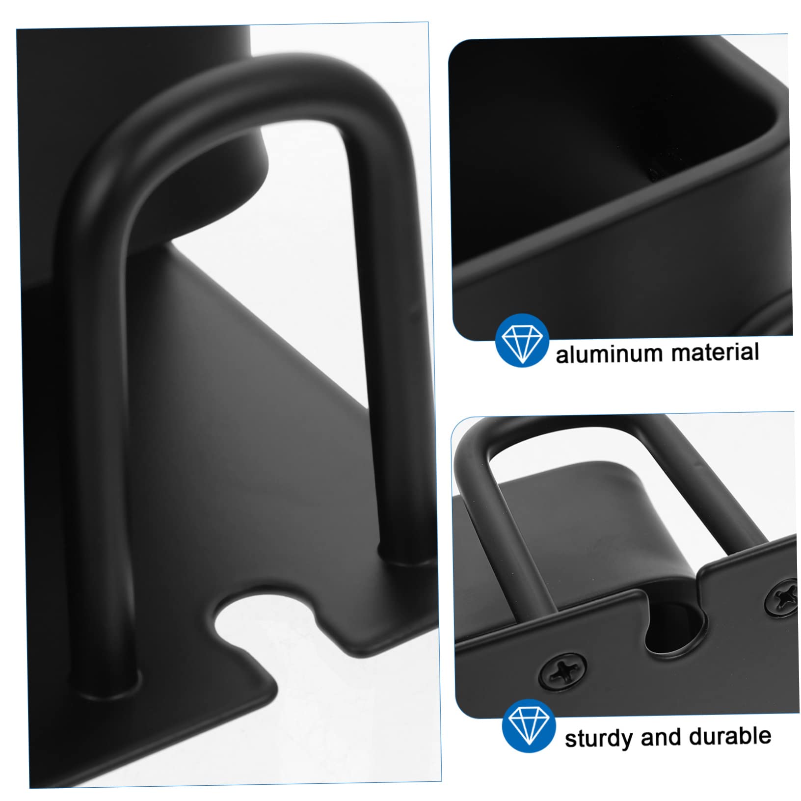 Portaspazzolino Da Parete in Alluminio Per Riporre Spazzolini Da Denti Organizer Per Bagno