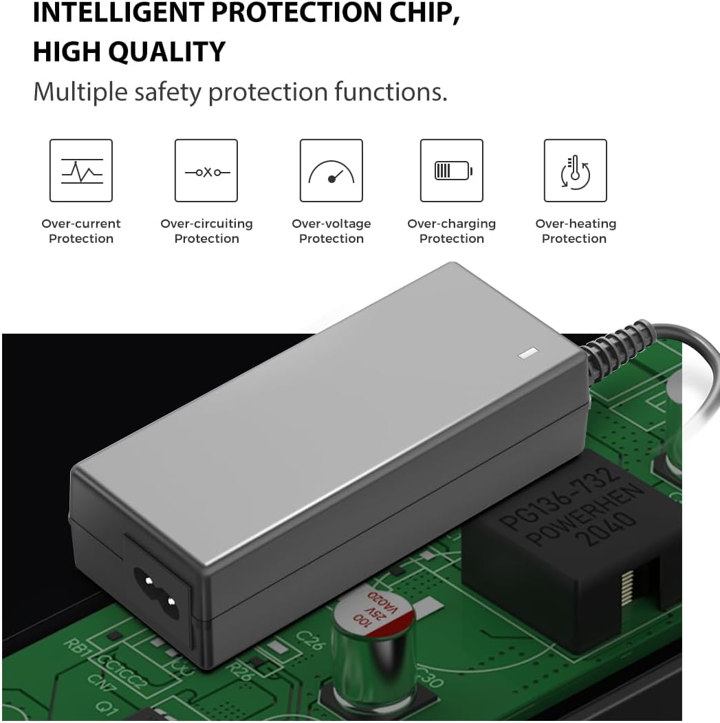 54V Adapter Compatible with Cisco Meraki MX65 MX65W MX65-HW MX65W-HW MA-PWR-90WAC 640-47010 600-47010 Cloud Managed Router Advanced Security License 1.67A 90W 90.18W Power Supply Cord Charger
