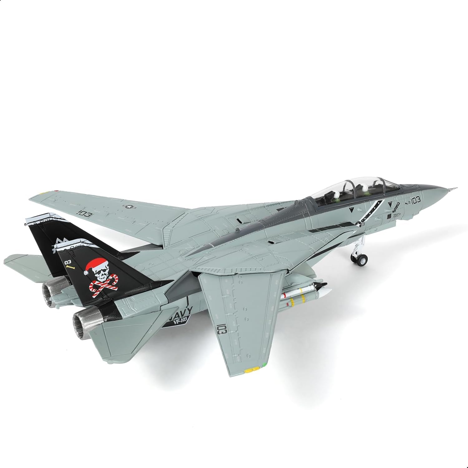 Maquette F-14B Tomcat 1/100 en métal injecté d'exception pour collectionneur