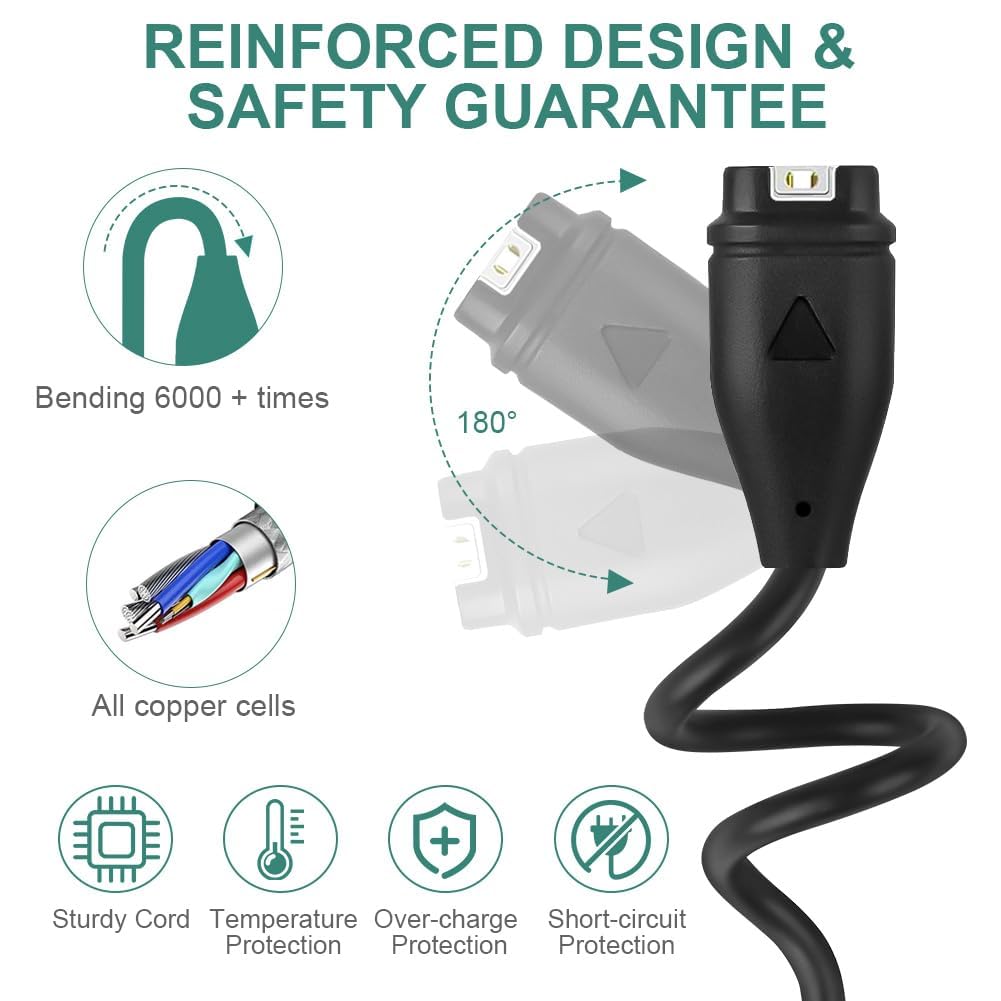 AXFEE Ładowarka kompatybilna z bransoletką Garmin, kabel do ładowania USB, zapasowy zegarek, adapter do ładowania, kompatybilna z Garmin Fenix 7 7S 7X, 6 6S 6X, Fenix 5 5S 5X
