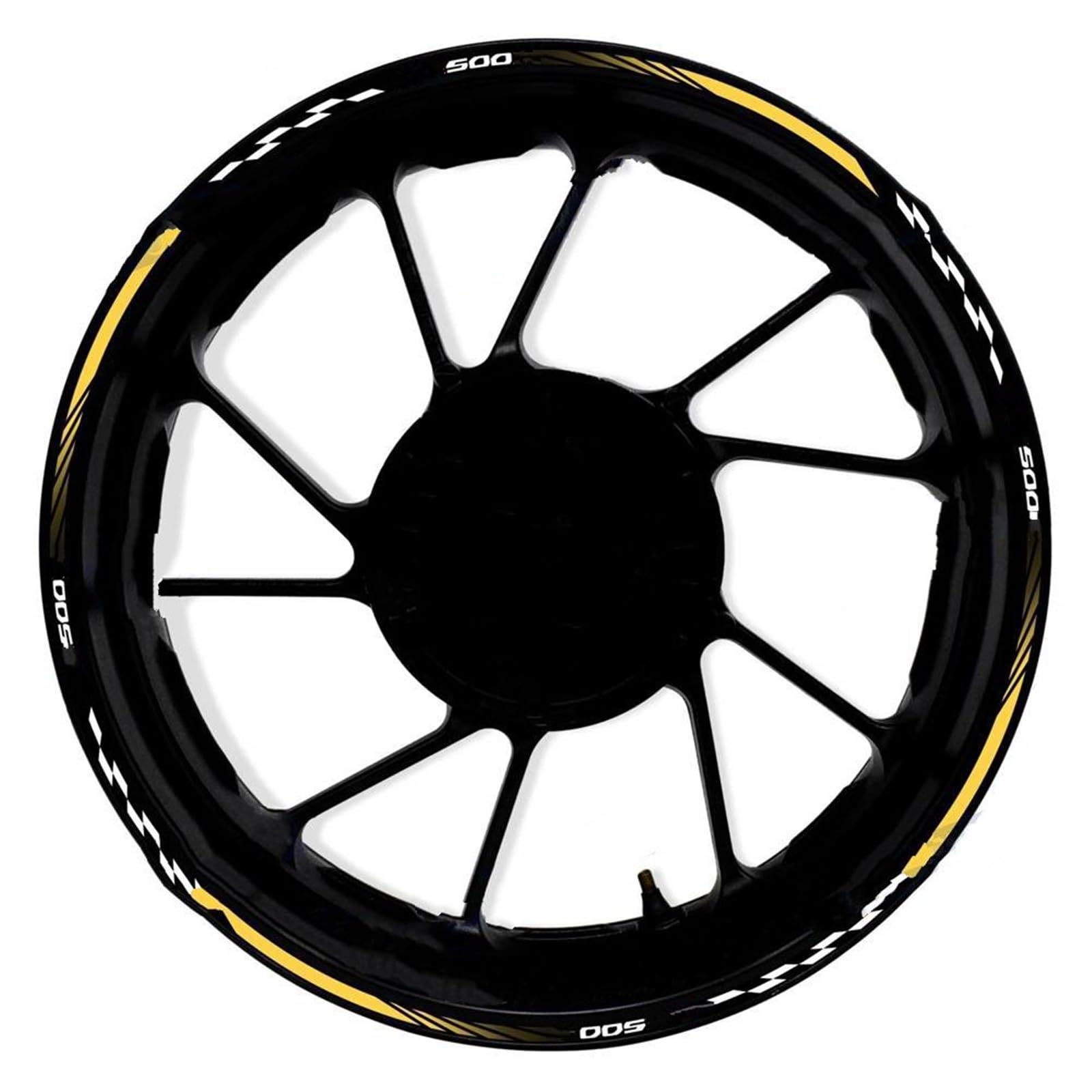Motorcycle Front Rear Wheel Hub 17 Inch Sticker Waterproof Reflective Rim Decal Stickers for CB500X