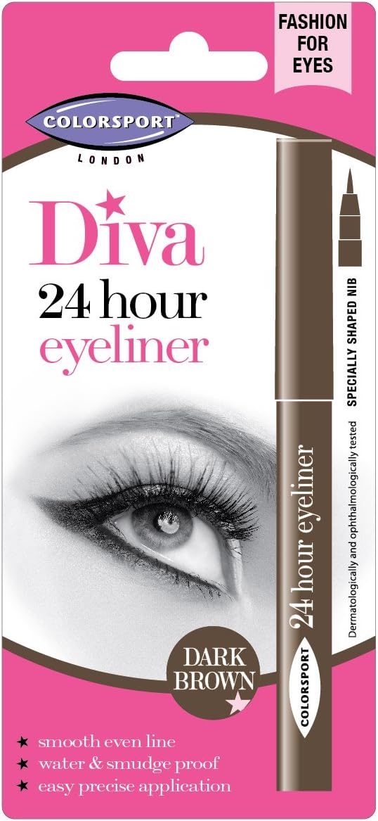 Colorsport DIVA 24 Hour Eyeliner Dark Brown