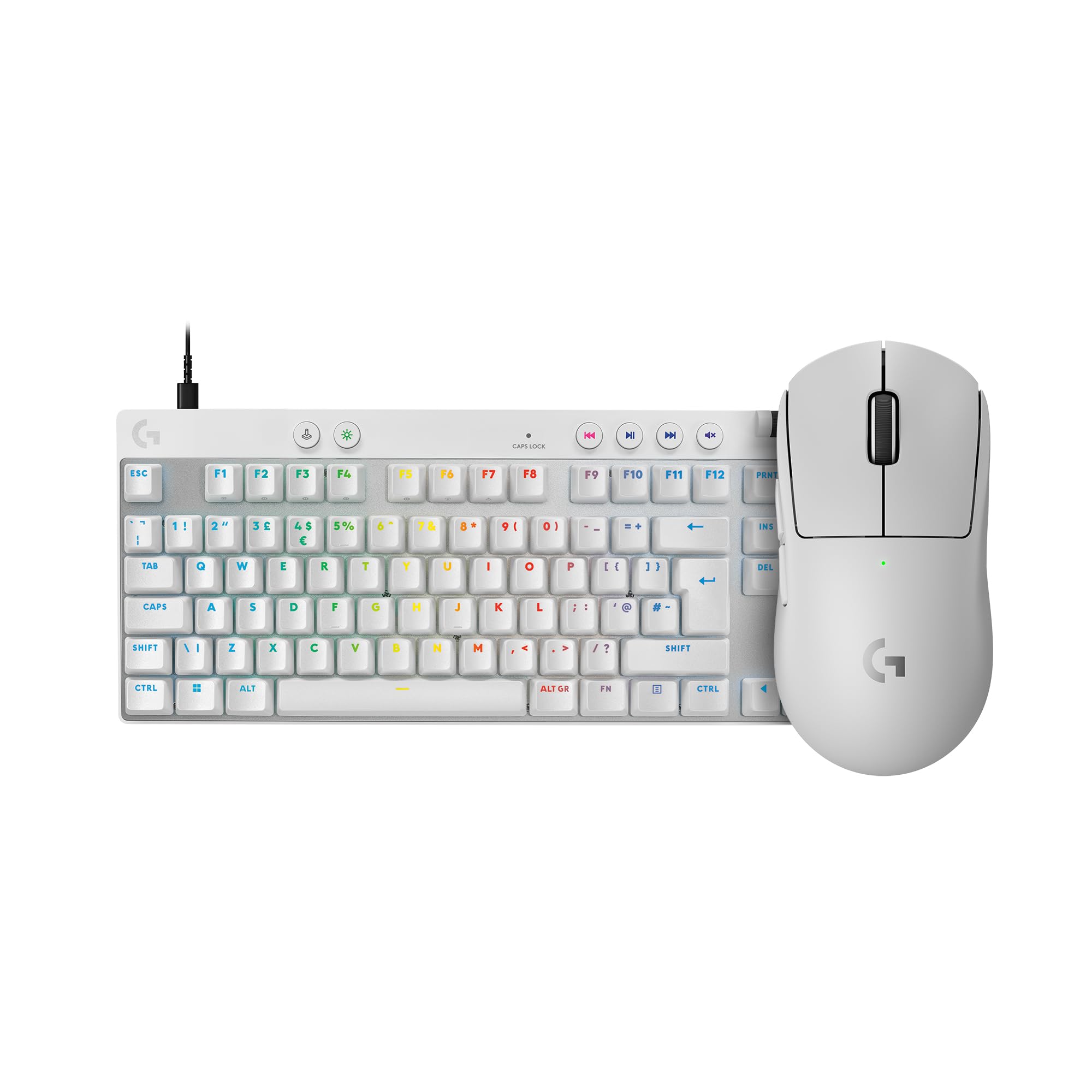 Logitech G PRO Mechanical Gaming Keyboard – Ultra Portable Tenkeyless Design, Detachable Micro USB Cable, Advanced GX Blue Clicky Switches, LIGHTSYNC RGB Backlit Keys, QWERTY UK, PC/Mac - Black — view 13