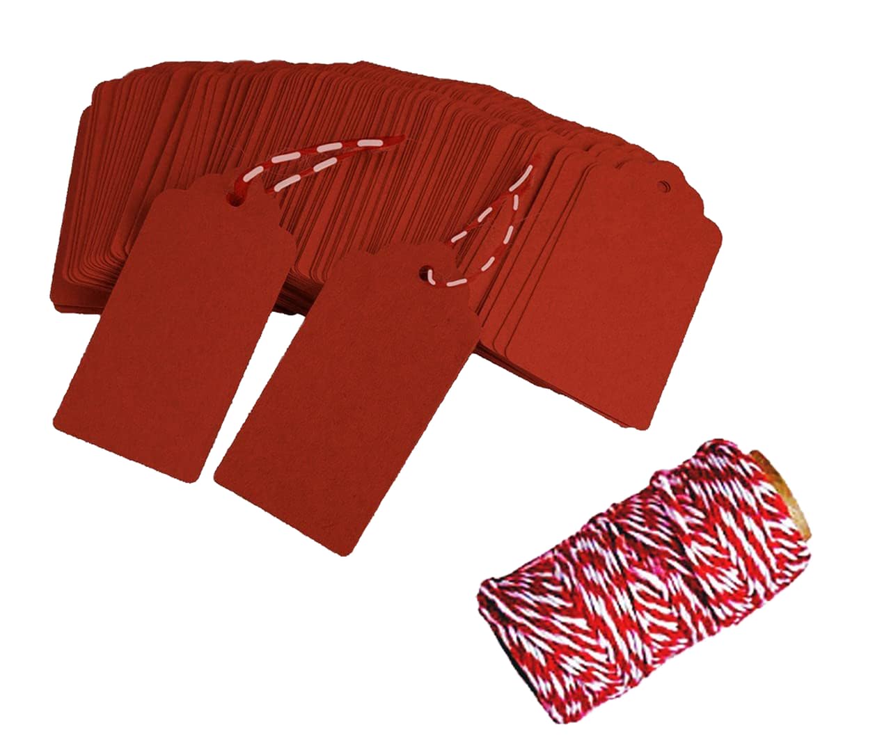 H&S Cadeaulabels, 120 stuks, bruin, kraftpapier, etiket met