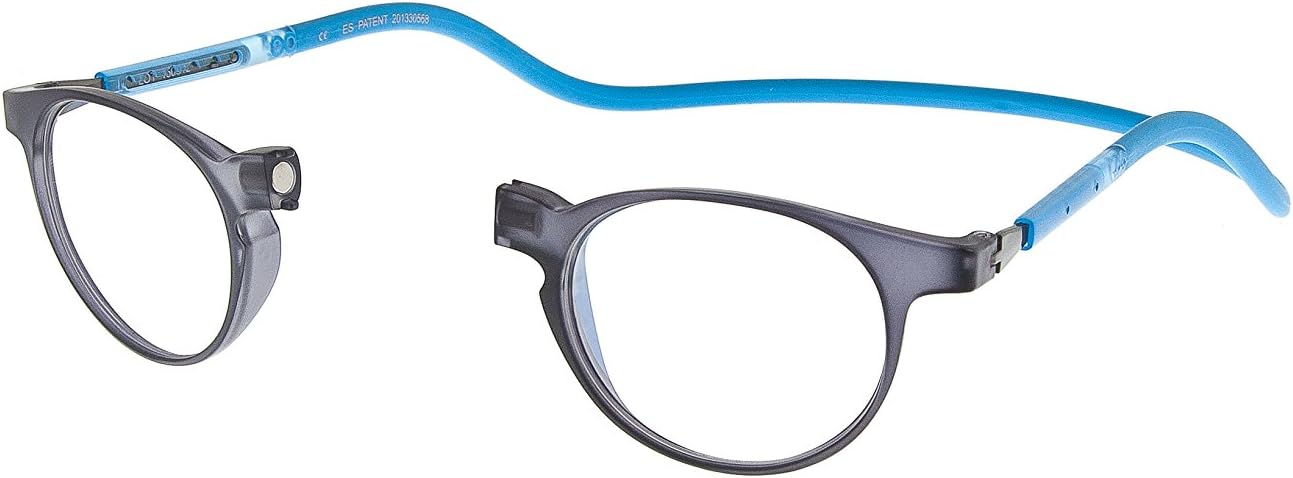 New Slastik Magnetic Clic Style Reading Glasses Frames Soho 008 With Soft Case Power, Adjustable Sides & Anti reflective lenses Power +1.5