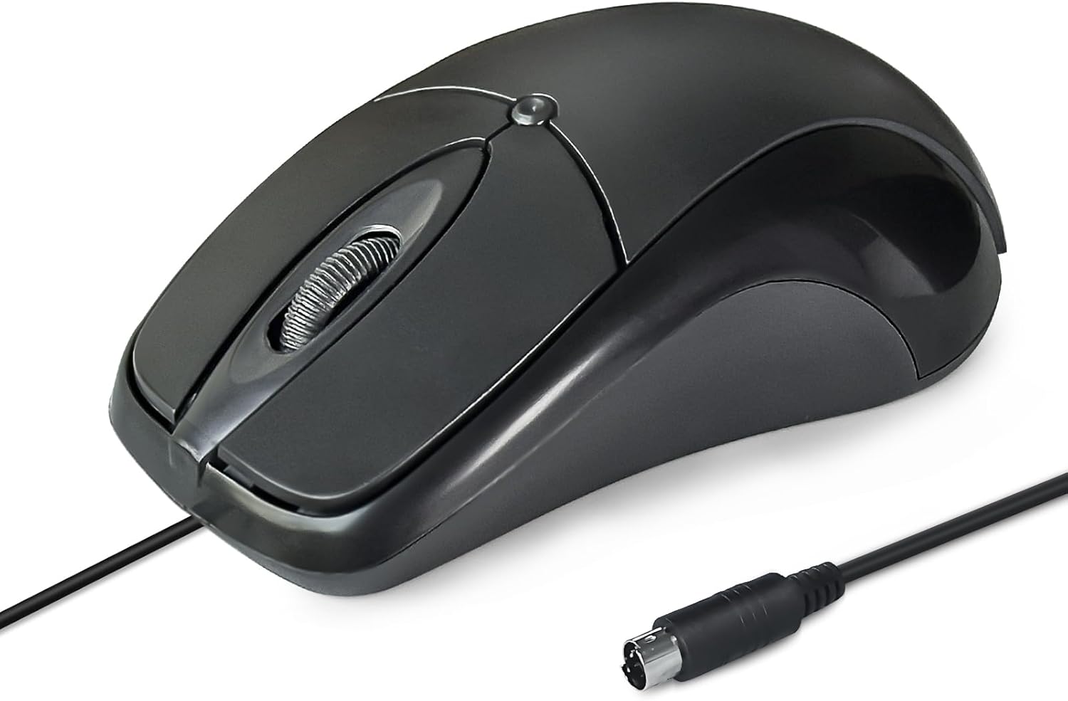 Wired PS/2 Optical Mouse - 1000 DPI Resolution, 3 Buttons, 5ft Cable, Compatible with Windows 7/8/10/11 (PS2 Mouse)