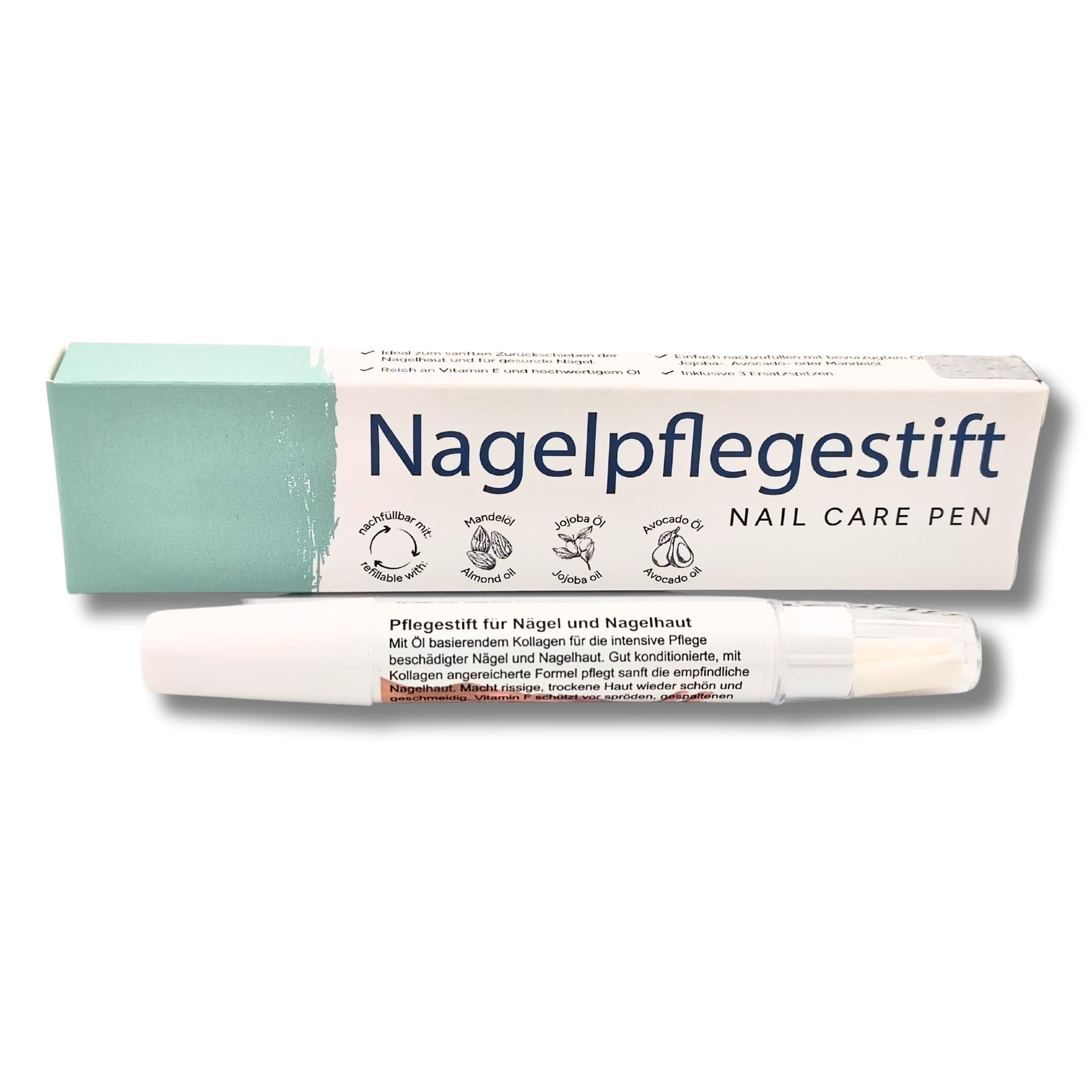 REMOS Penna all'olio per cuticole con collagene per spingere indietro e nutrire le cuticole