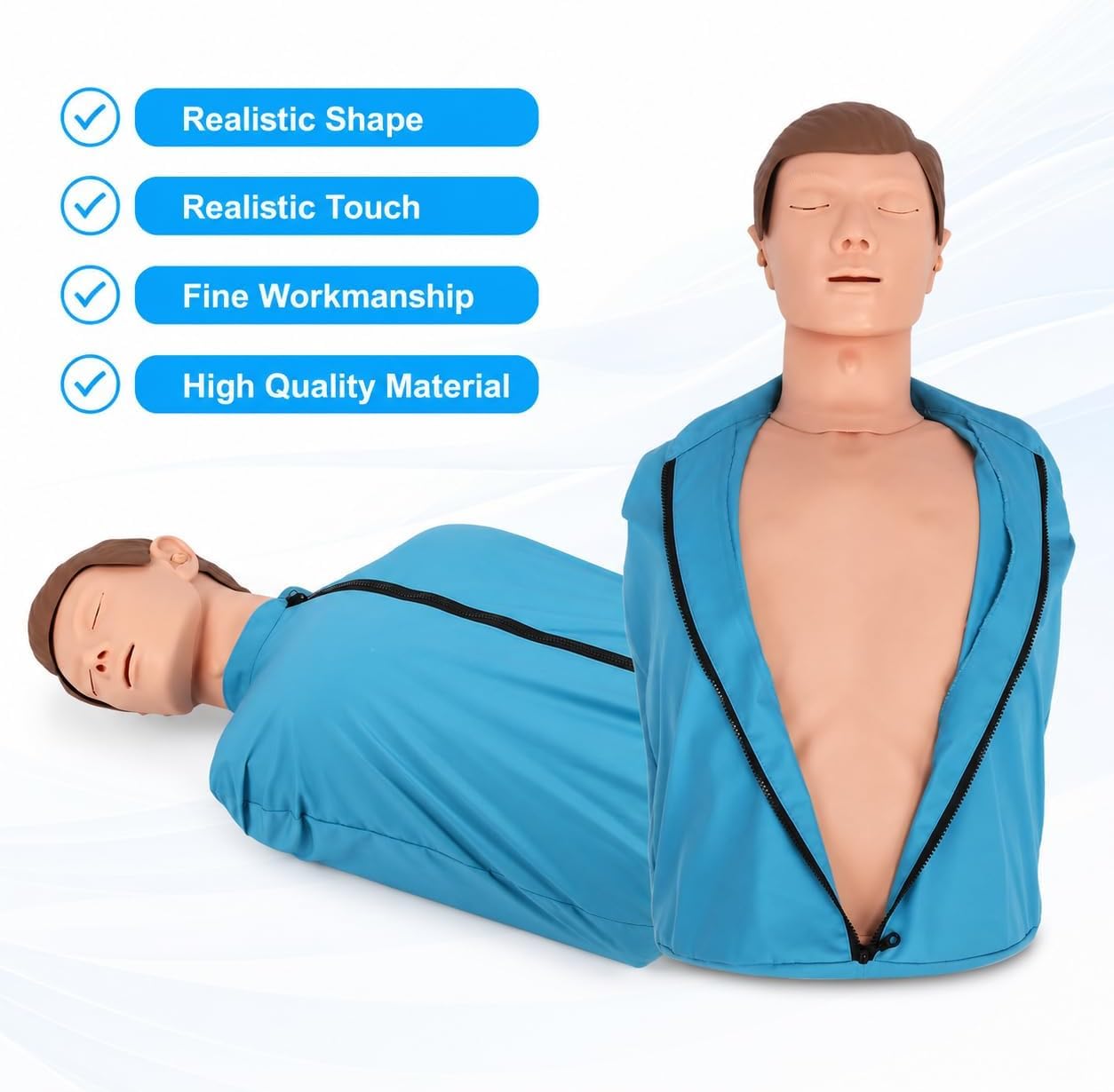 Maniquí de entrenamiento de RCP para adultos, modelo de práctica de