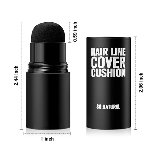 Miniatura 38 de Boobeen Barra de sombra de línea de cabello, corrector de raíces de cabello y polvo de retoque con esponja, cobertura instantánea para cabello gris