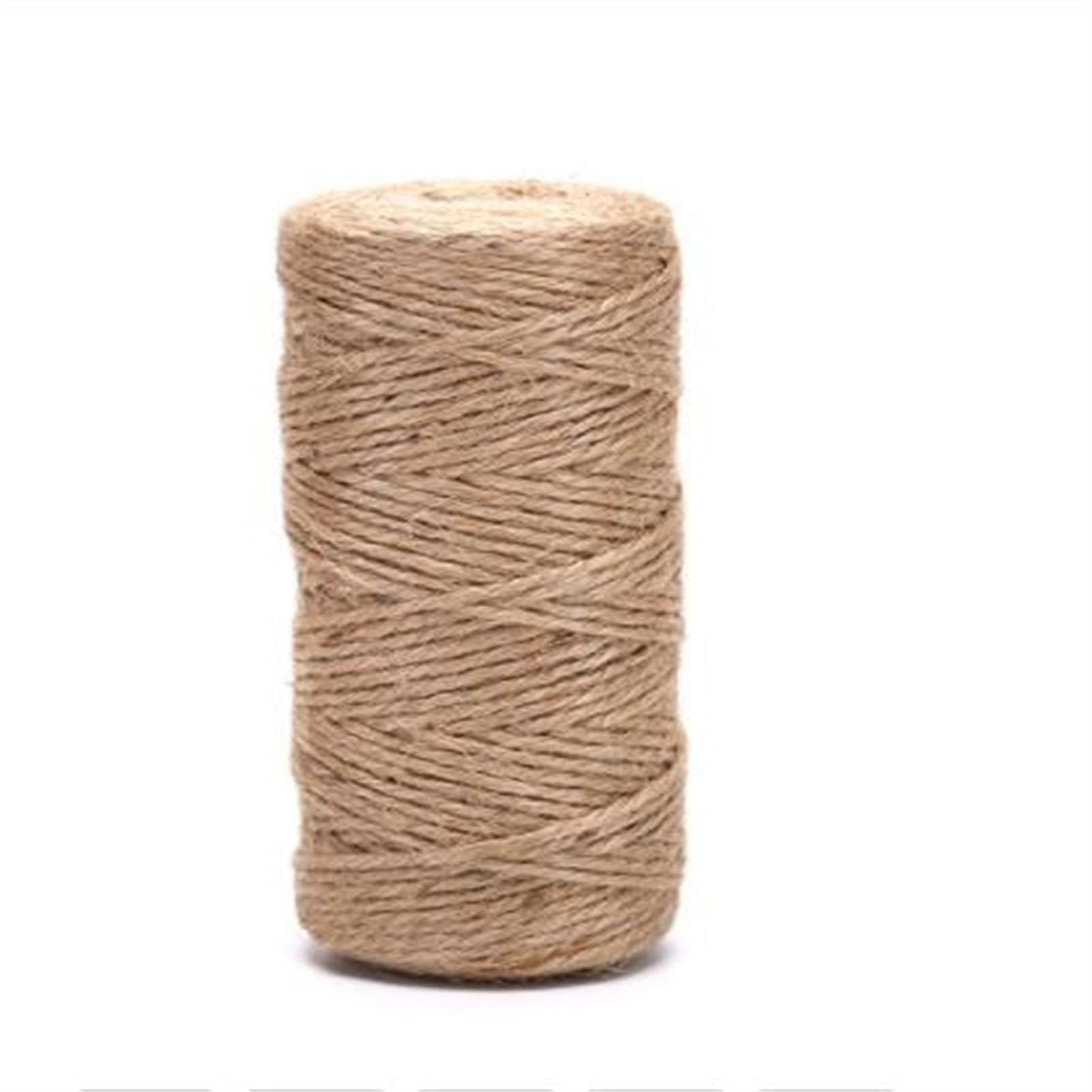 Zkenshan-Natural Jute Twine Jute Baler Twine Burlap String, Hemp Rope Party Wedding Gift Wrapping Cords Thread DIY Florists Craft, Natural Jute Fiber (Color : 80m)