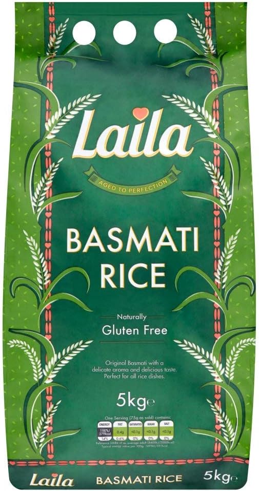 Laila Basmati Rice 5Kg Amazon.co.uk Grocery