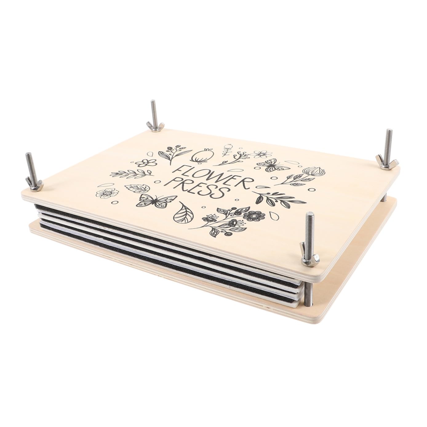 iplusmile Blumenpressset mit Zubehör für Gepresste Trockenblumen Diy-blumenpresse-set für Scrapbooking Karten Kunstprojekte und Pflanzenpräparat-werkzeugset