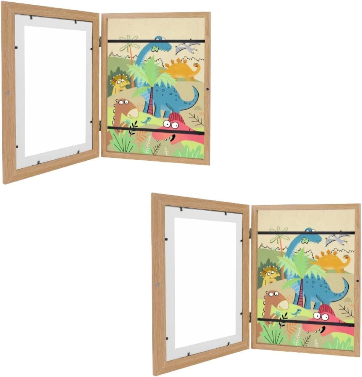 POSTEGE Pack of 2 Children's Art Frames, Front Opening