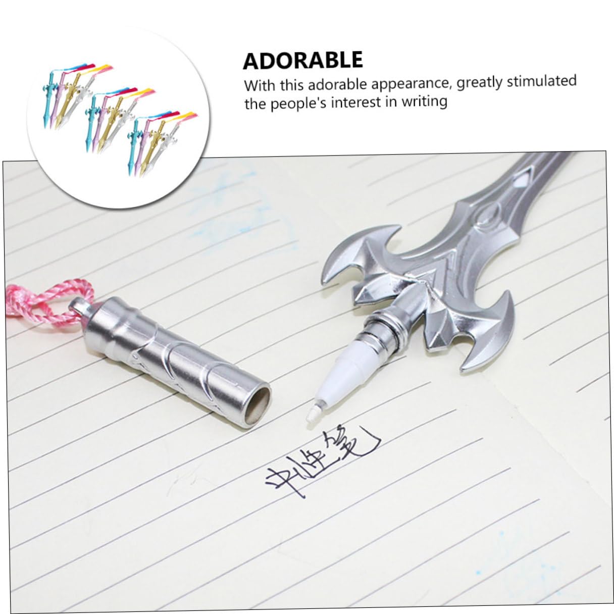 Angoily 36 Pezzi Penne Gel Creative con Pendente Nappina Fluido e Resistente per Studenti Ufficio e Regali