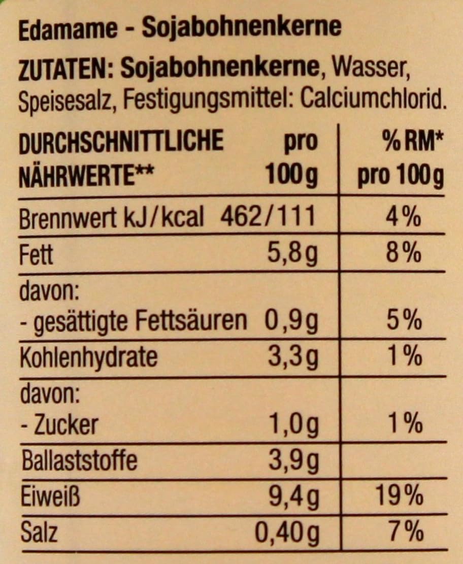 Herzstücke Edamame Sojabohnen, 24er Pack (24 x 130g)