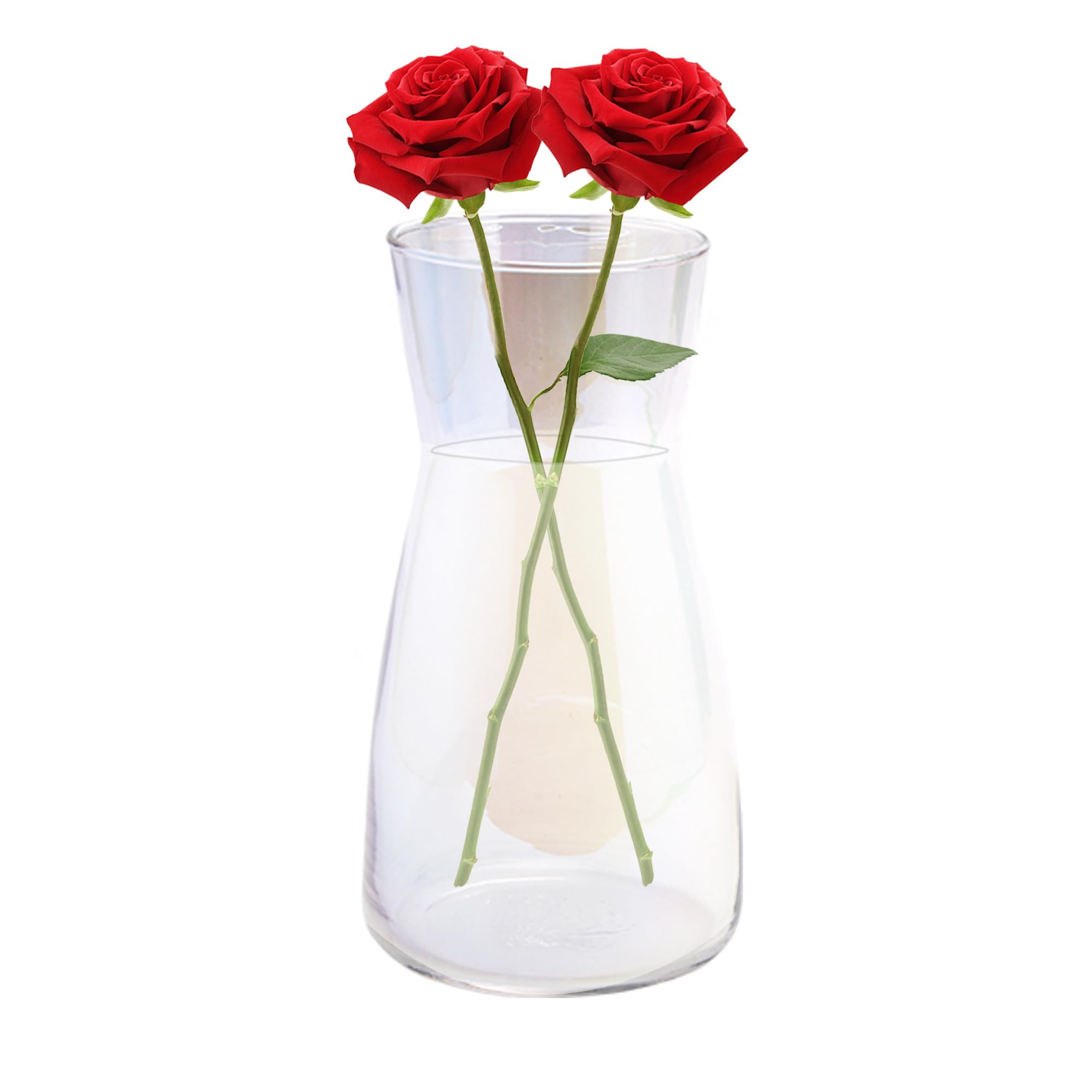 Vase en verre 20 cm décoratif pour sublimer votre table de salon