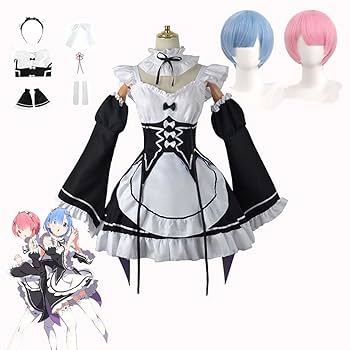 リゼロ　レム　ラム　コスプレ　衣装　高級感　メイド服 ラム＆レム メイド服セット [Re:ゼロから始める異世界生活