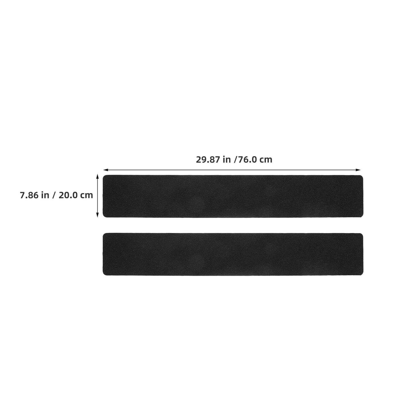 Cinta Antideslizante para Escaleras 10 Piezas Adhesivo Autoadhesivo de PVC Negro Mate 20X76 CM Tiras Antideslizantes para Peldaños de Interior y Exterior Aptas para Madera