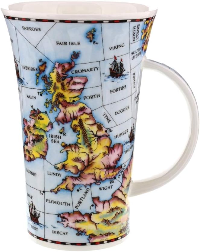 Dunoon Fine Bone China Glencoe Shaped Mug British Isles Shipping