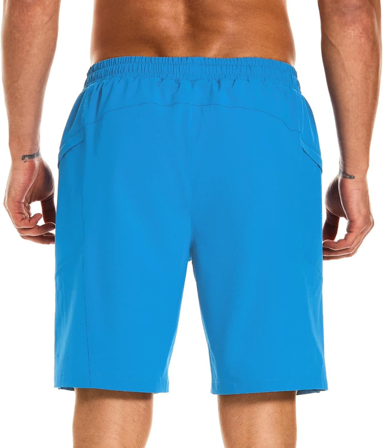 HODOSPORTS Mens Swimsuit Trunks 9" Quick Dry Swim Shorts with Compression Liner and Pockets - Image 3