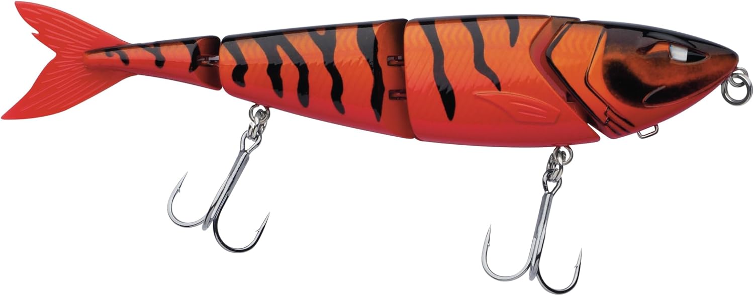 Berkley Zilla Swimmer Pike Fishing Lure -Slow Sinking 4-Piece Swimbait with with Extremely Natural Action - Fusion 19 Treble Hooks - Lead Free