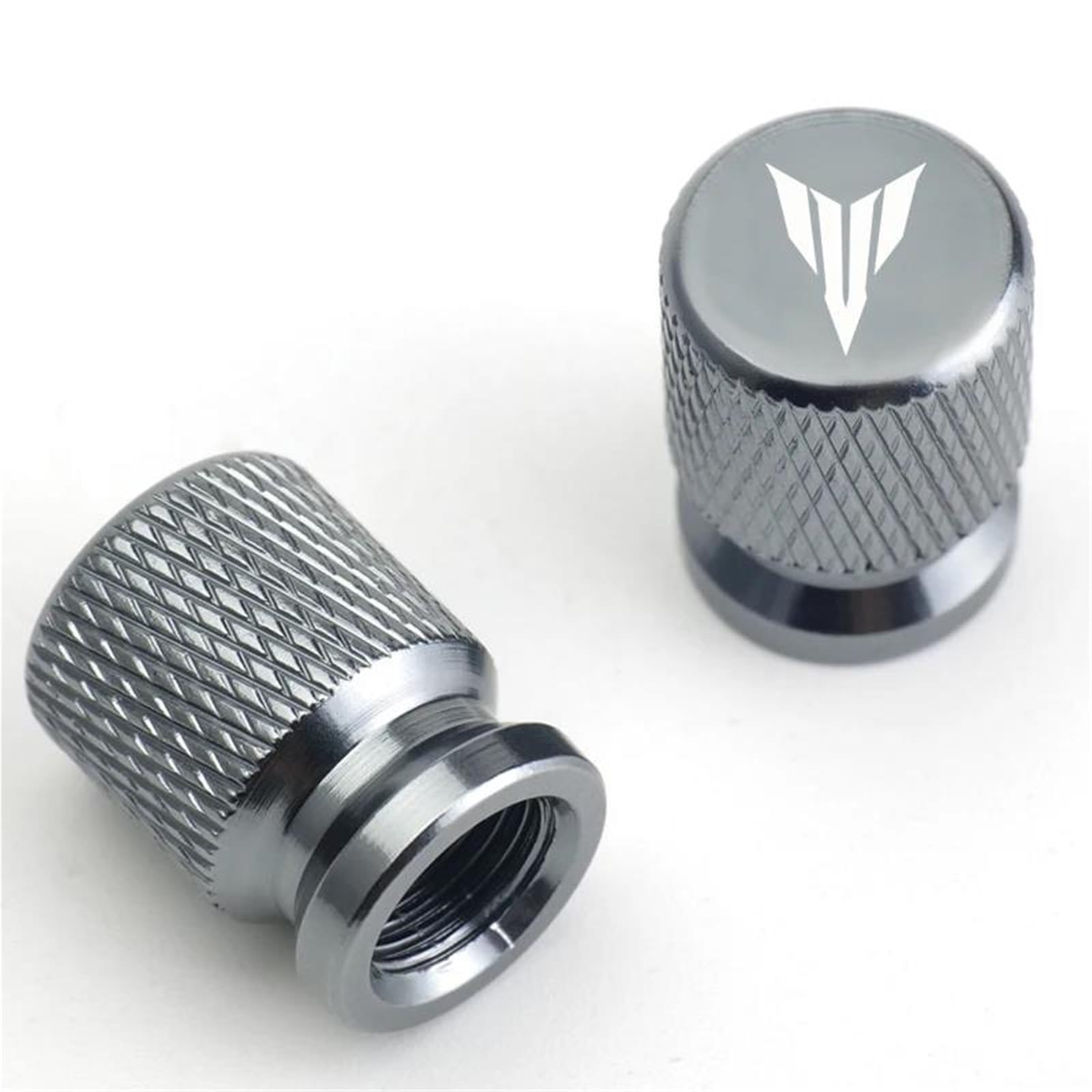 Bouchons de valve de pneu moto gris pour balade en MT - 8