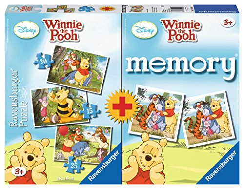 Preisvergleich Produktbild Ravensburger 21080 - Winnie the Pooh Puzzle + Memory