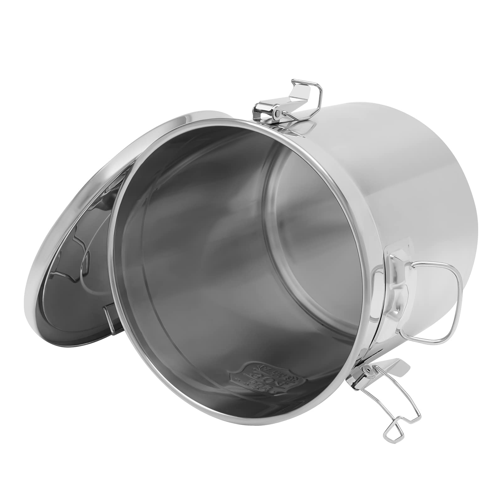 Scatola ermetica in acciaio inox, conservazione alimentare per casa, cucina, clip in silicone impermeabile, grande capacità portatile, contenitore di riso, cereali, cibo per la casa