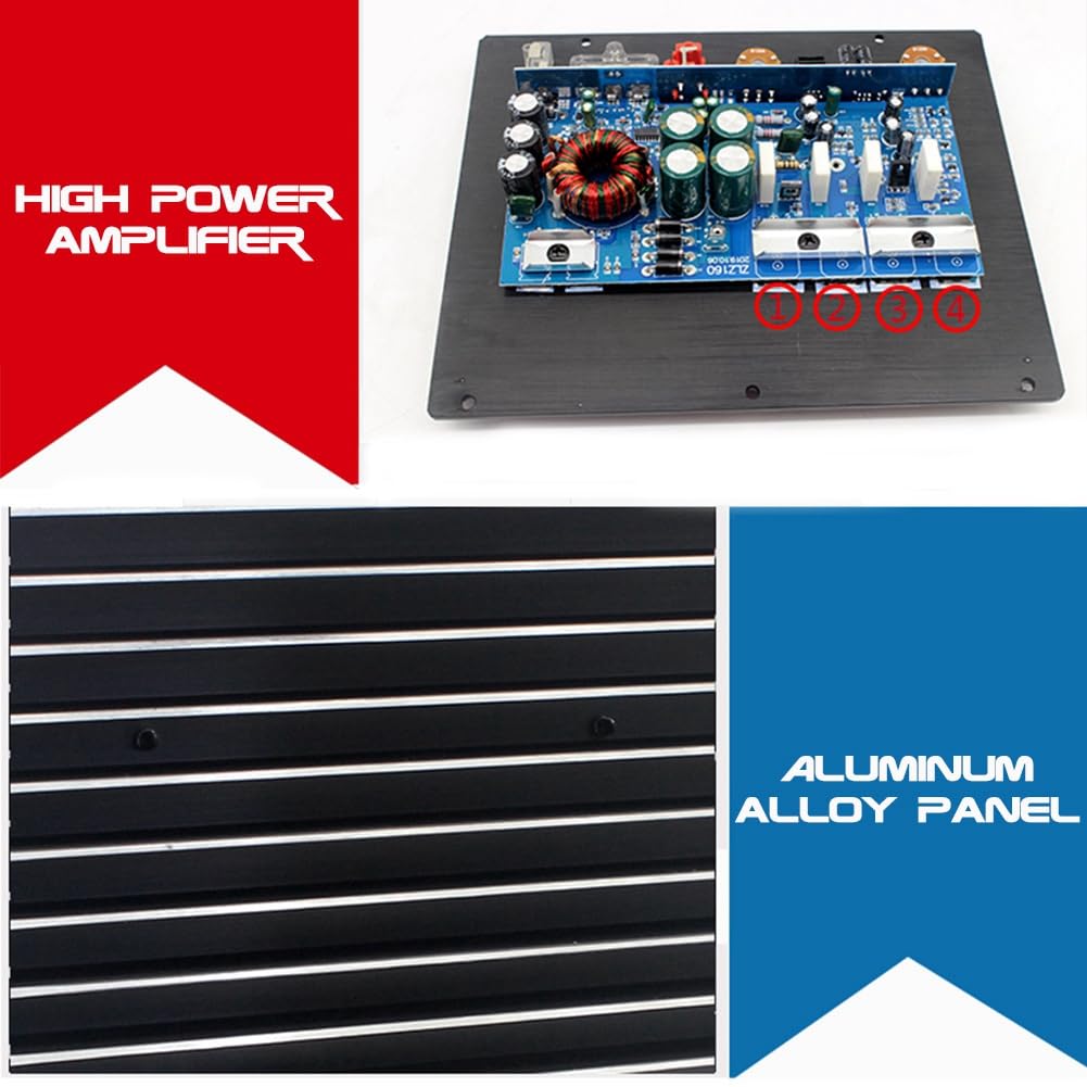 Amplificatore Audio per Auto Mono 12V 1500W Potente Modulo Amplificatore per Subwoofer per Subwoofer per Potenti