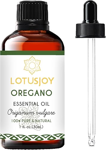 Aceite esencial de orégano 100% puro y natural, sin diluir para aromaterapia, cuidado de la piel y el hogar, 1 onza