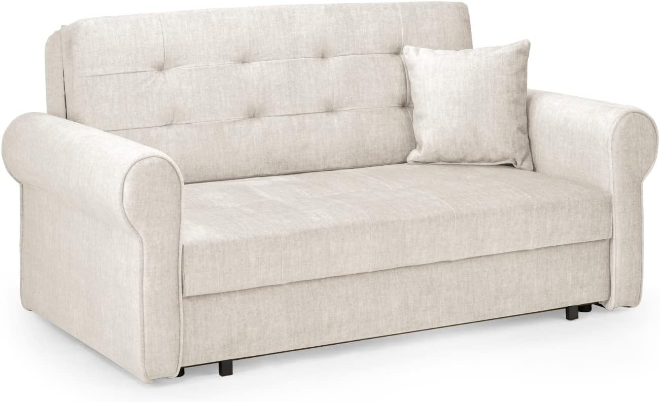 Honeypot Sofa Bed Sorrel 2 Seater Sofabed with Big Storage Beige