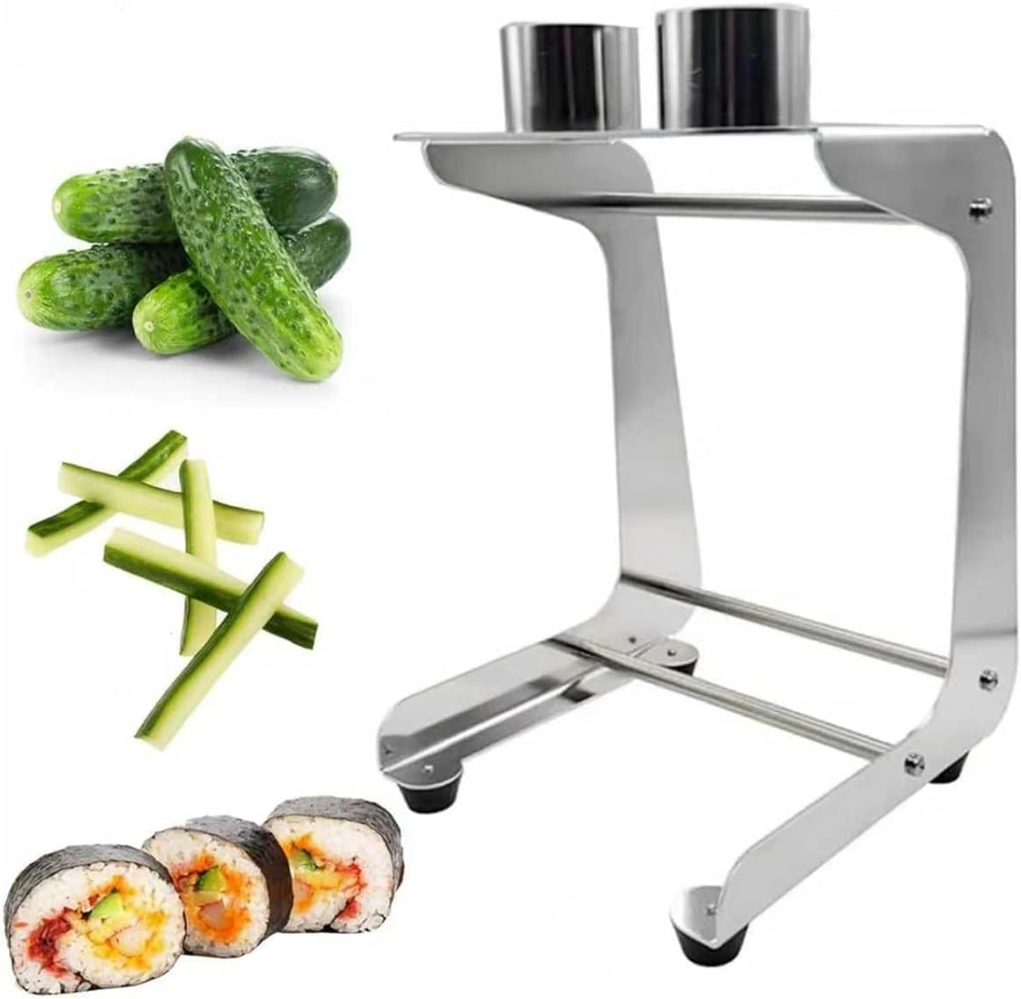 Manual Vegetable Cutter,Stainless Steel Manual Carrot Stick Cutter Tool,with 3 Cutting Heads,for Effortless Salad and Carrot Slicing