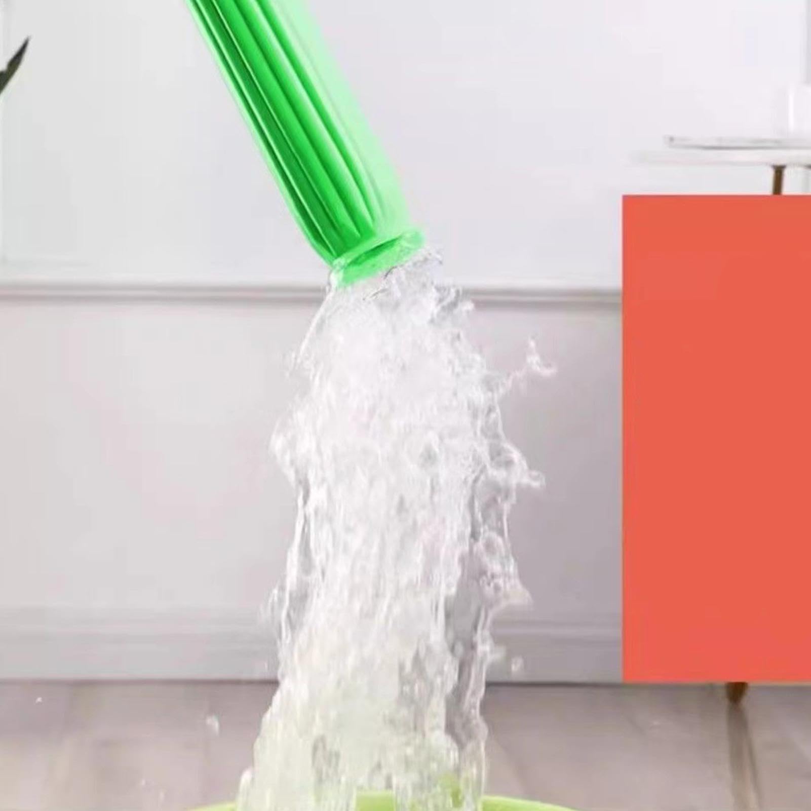 Mopa giratoria para Limpieza de Suelos, trapeador Giratorio para el hogar | Herramienta eficiente de en húmedo para Cocina, Sala de Estar y Suelos de Restaurante, diseño de fácil de apretar