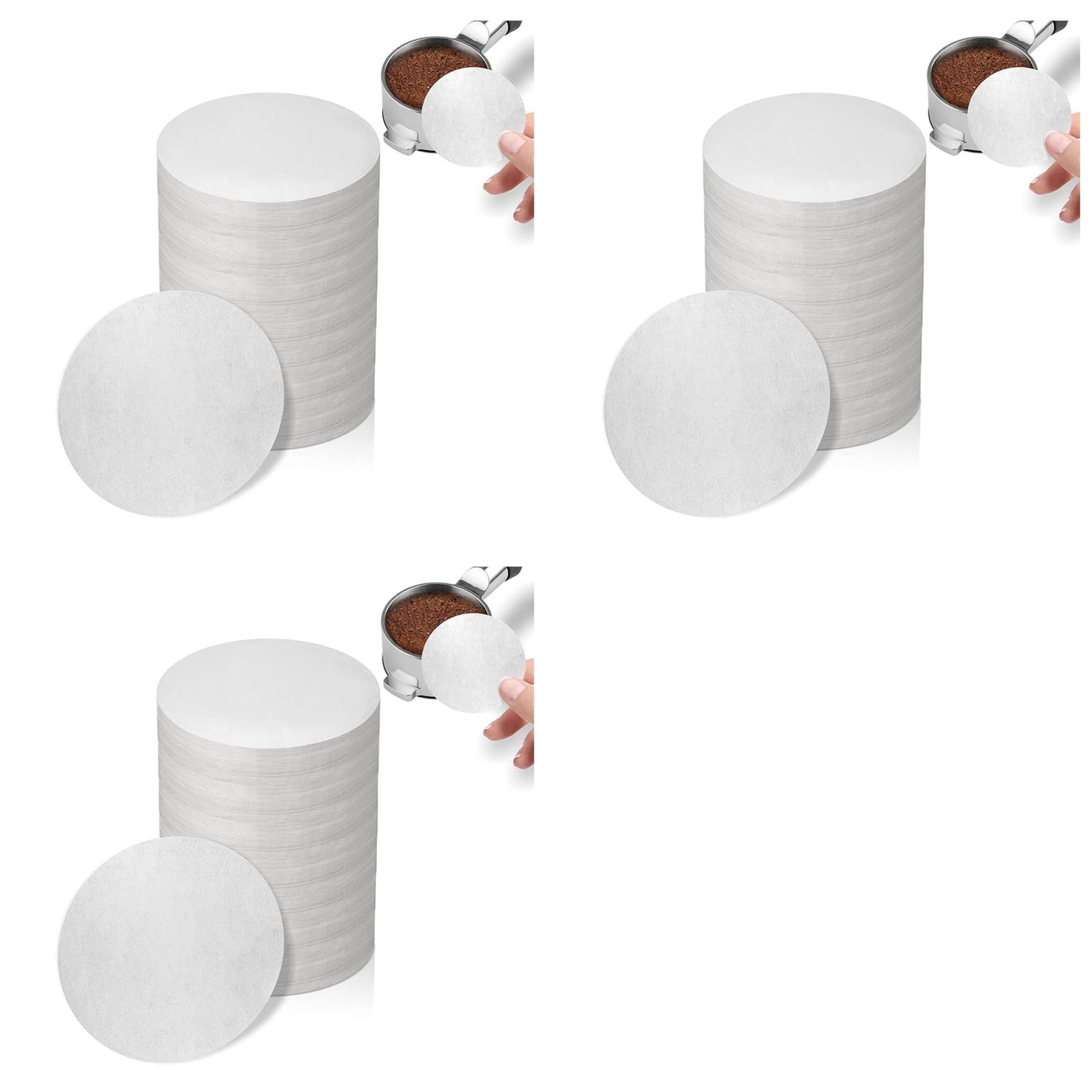 Hndhbfgrt Espresso Filter Paper 51mm-2400PCS Unbleached Coffee Paper Filter for Espresso Machine - Portafilter Espresso Filters