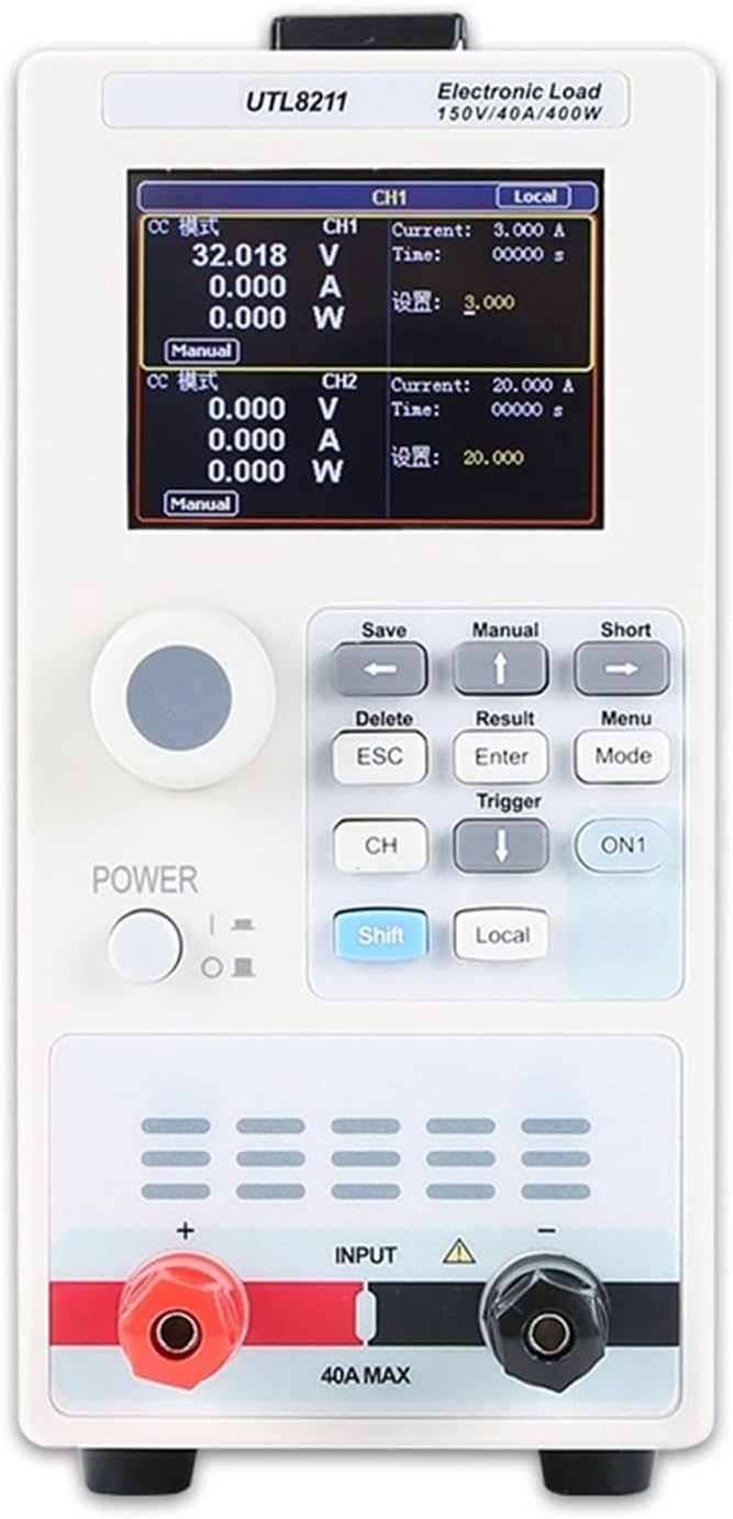 Electronic Load Programmable UTL8211+ UTL8212+ 20A Digital DC Load Battery Tester Power Supply Current Test - Battery Analyzer(UTL8212 Plus)