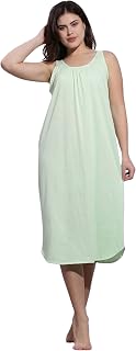 9shines Label Women’s Solid Hosiery Cotton Slip Nighty Camisole Maxi Nightdress with Apple-Cut Hem & Side Slit | Sleeveles... Price In India