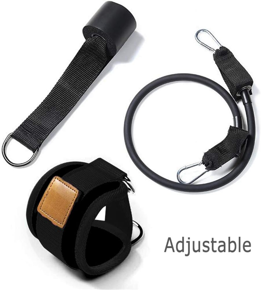 Ankle Straps with Door Anchor - Improve Ankle & Leg Strength, Home Fitness Equipment Ankle Resistance Bands, Door Flexibility Trainer, Adjustable Ankle Cuffs Exercise Bands for Women & Men