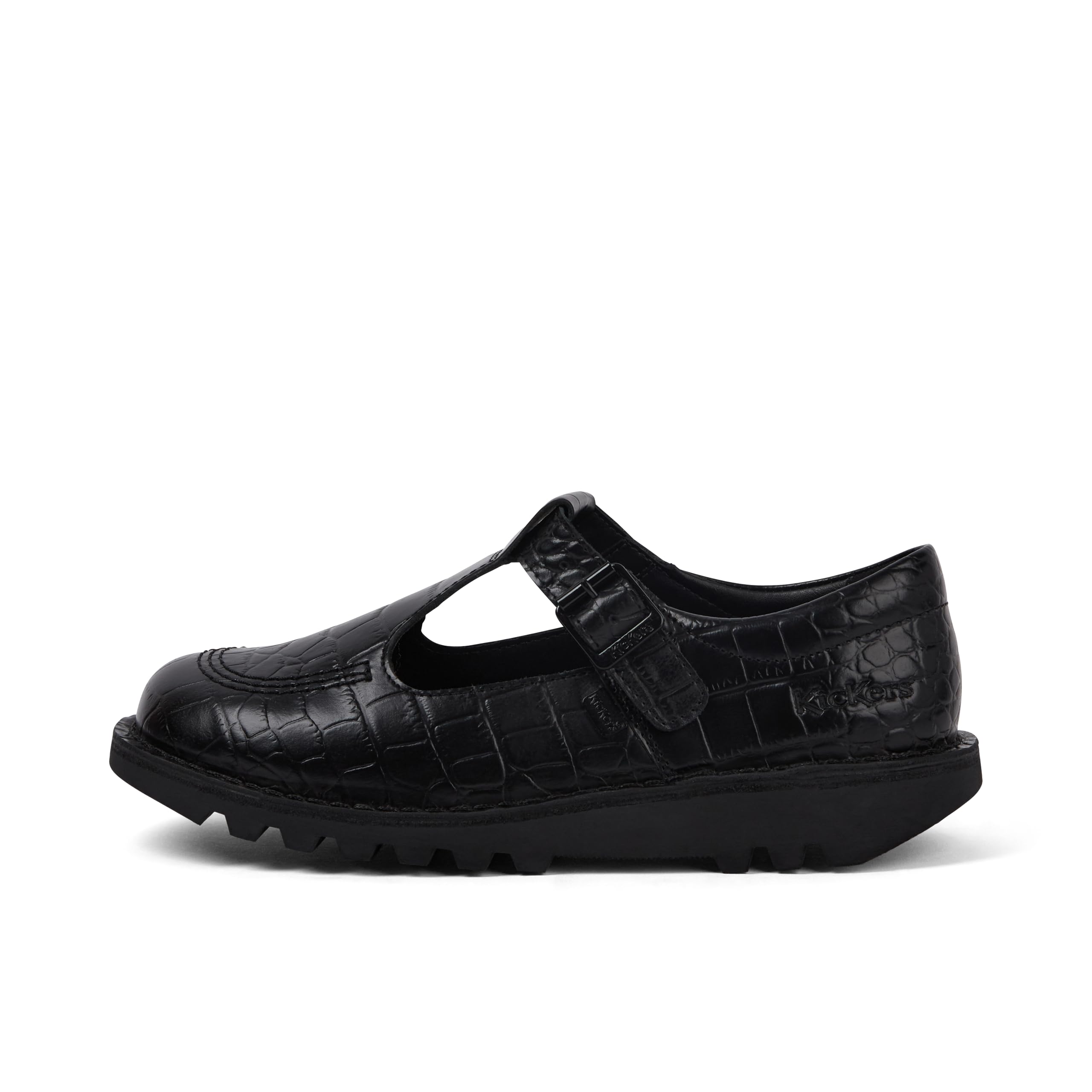 Kickers Kick T Bar Croc Leather, Scarpe Donna
