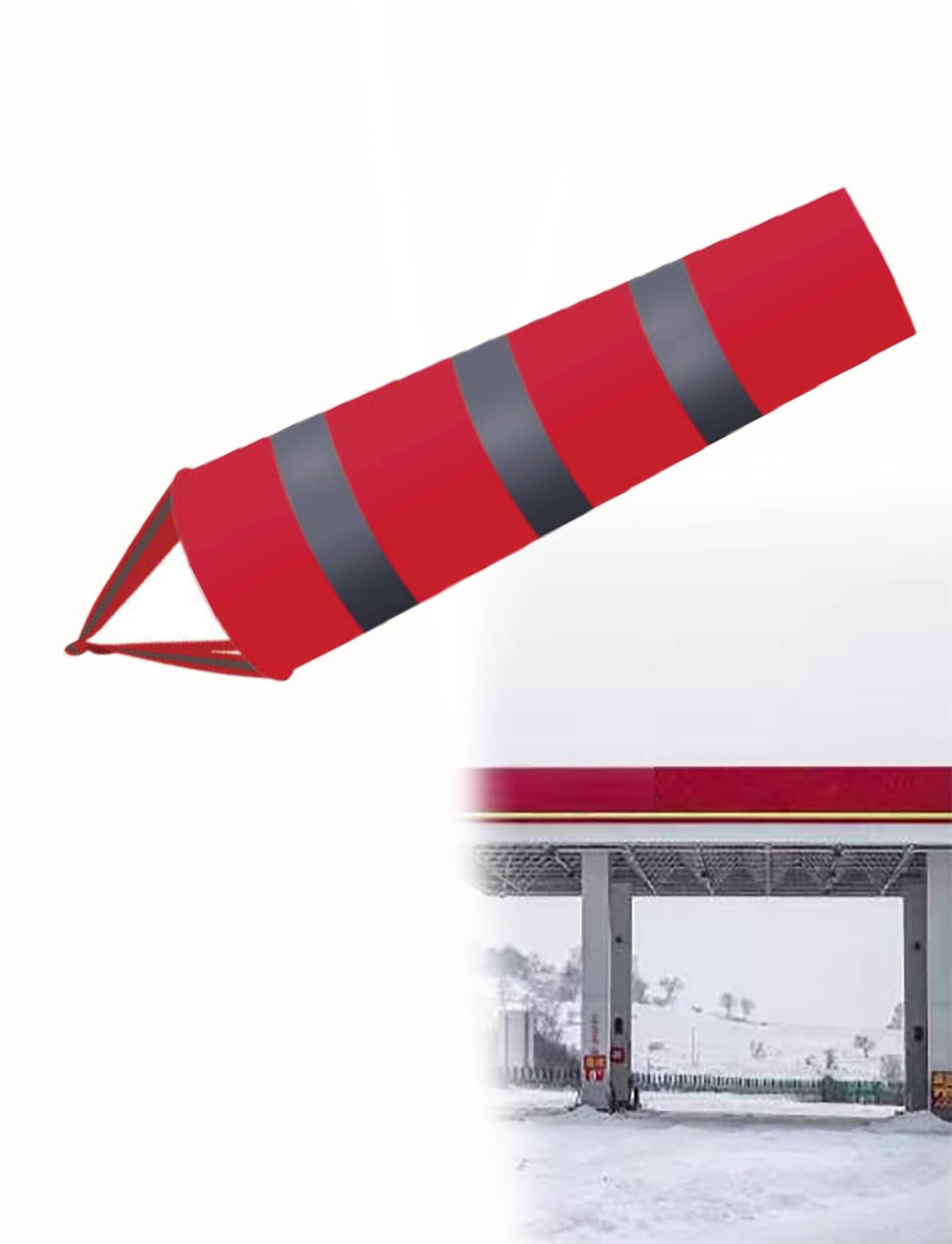 MRVAKDYDI Dog Wheelchair for Back Legs, Industrial Windsock Multicolor 0.8M-2M(Red,L 1.5M)