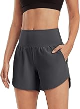 G4Free Activewear Shorts for Women High Waist Sports Shorts Yoga Short Trousers with Pockets Running Trousers for Gym Training