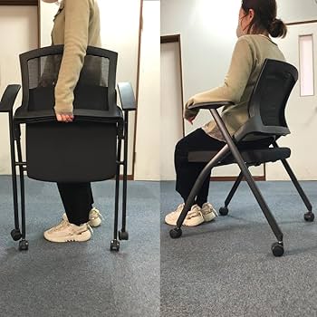 Amazon.co.jp: Anfurt 折りたたみ パイプ 椅子 パイプチェア