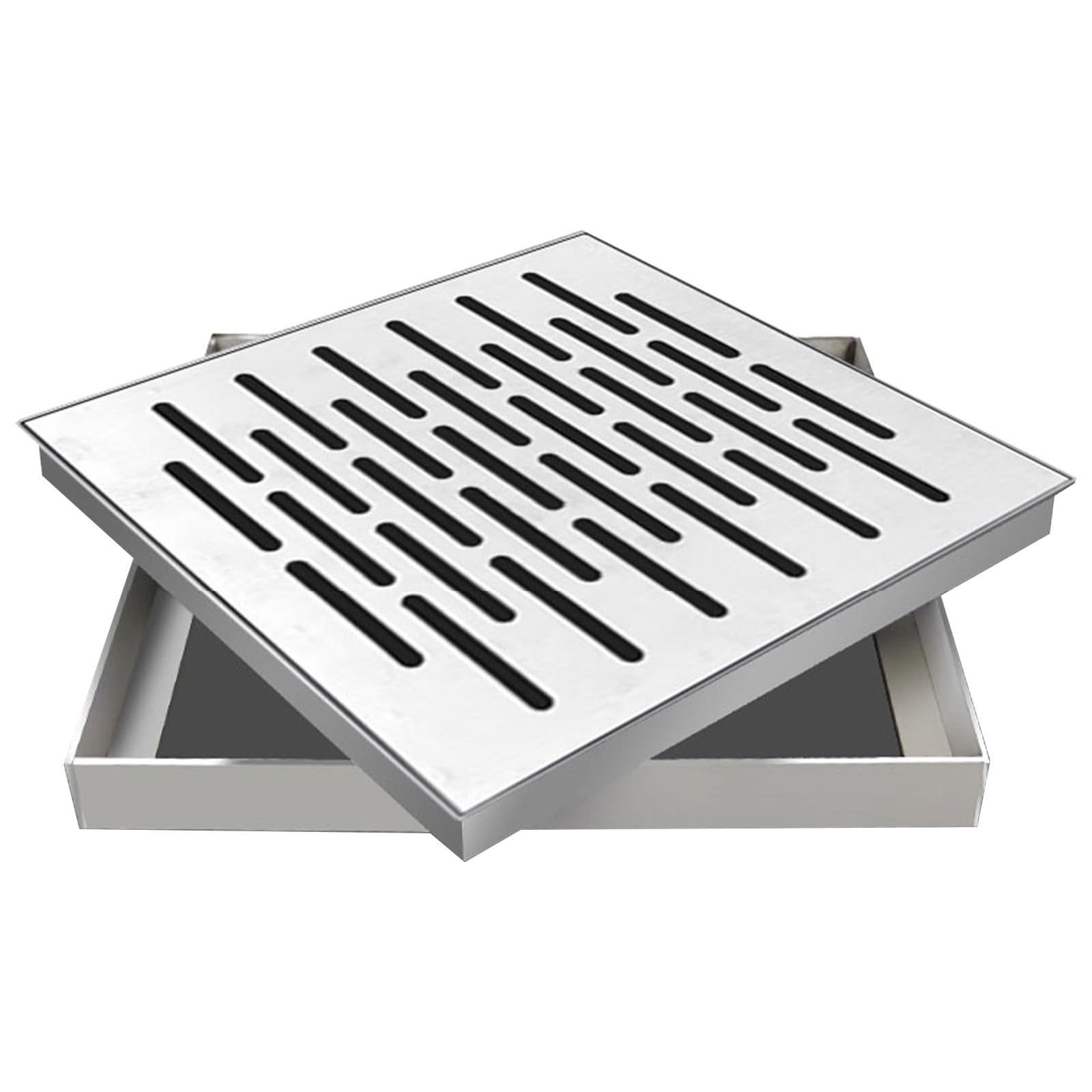 Grille de vidange extérieure inox pour sécuriser votre terrasse et vos allées